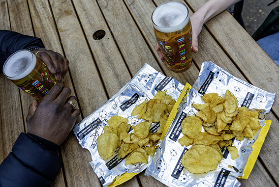 Beavertown PR crisps table 2